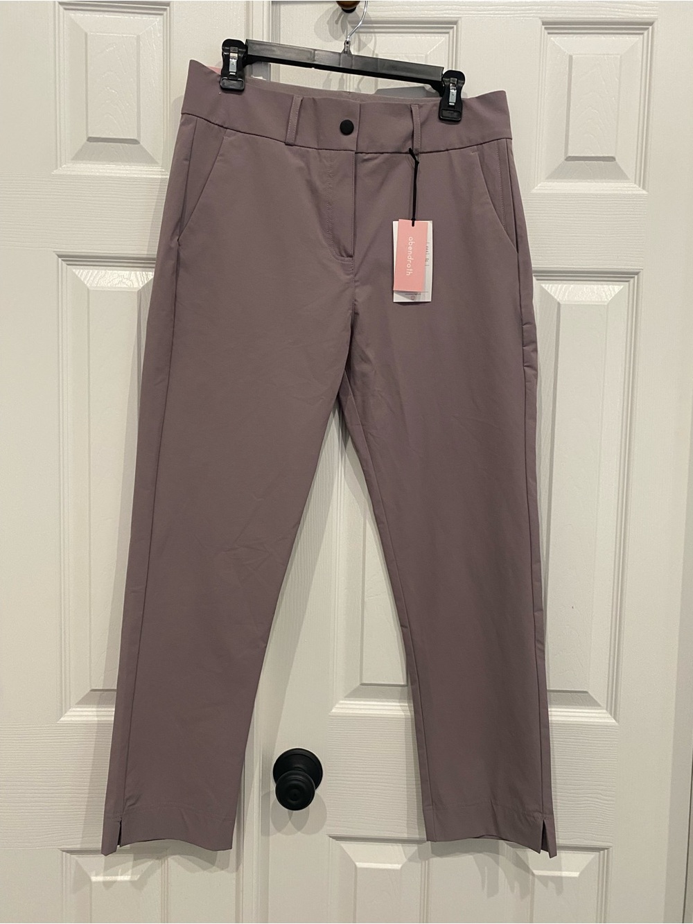 New! Abendroth Peggy womens golf pants joggers purple size 10 performance